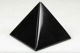 2" Polished, Black Obsidian Pyramids - Photo 2